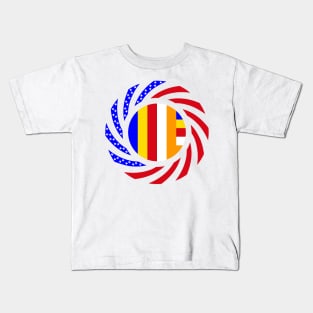 Buddhist Murican Patriot Flag Series Kids T-Shirt
